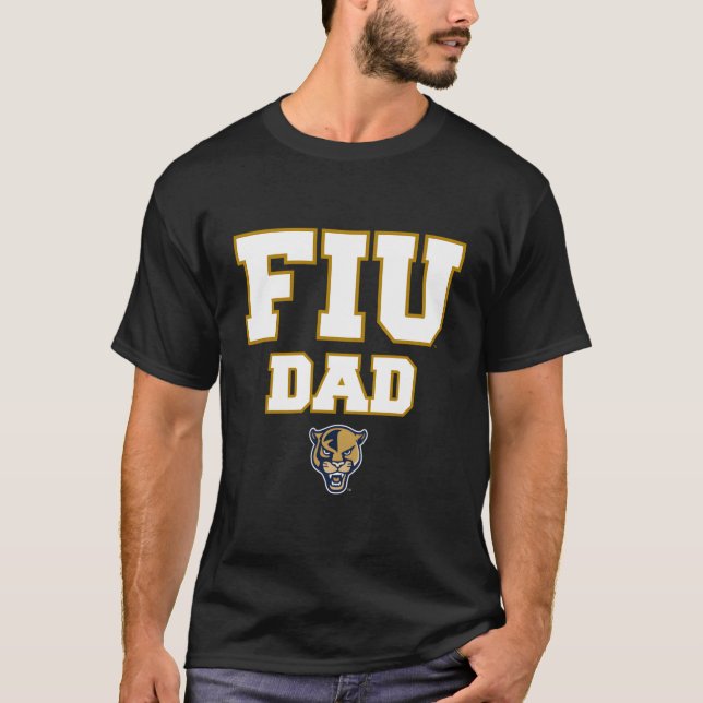 Florida Internationell Fiu Panthers Pappa T Shirt (Framsida)