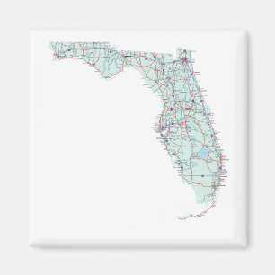 Florida Interstate kartamagnet Magnet