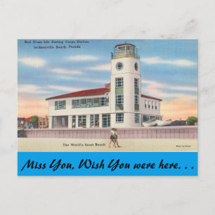 Florida, Jacksonville, Life Saving Station Vykort