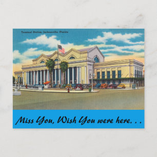 Florida, Jacksonville, Terminal Station Vykort