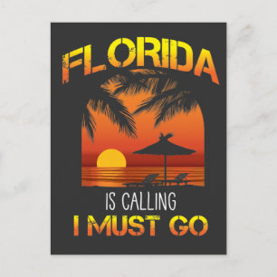 Florida kallar strand sommar semester resenär vykort