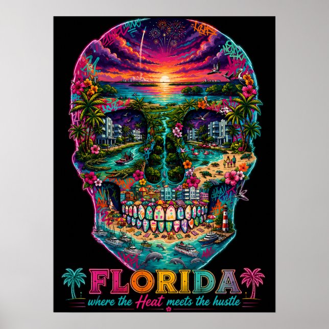 Florida Kalle Konst Poster - State of Mind (Framsidan)