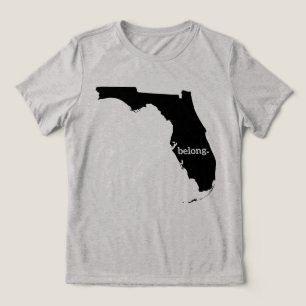 Florida Karta Belong Minimalist State Pride T Shirt