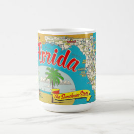 Florida Karta Kaffemugg