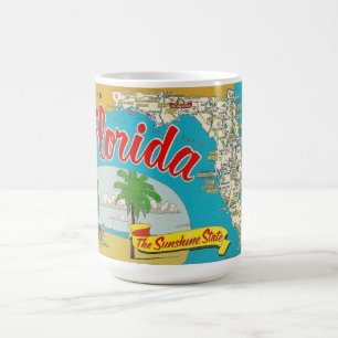 Florida Karta Kaffemugg