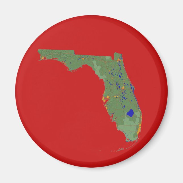 Florida Karta Magnet (Framsidan)