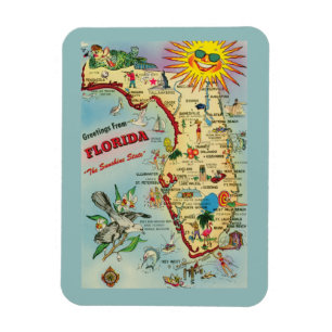 Florida Karta Magnet