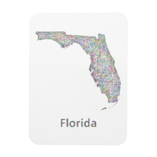 Florida karta magnet (Vertikal)