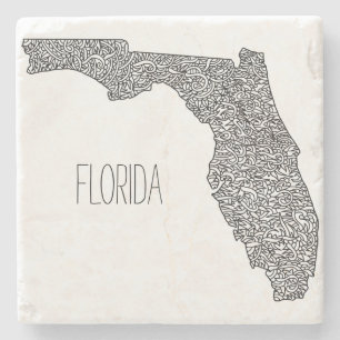 Florida Karta Stenunderlägg