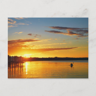 Florida Kayaker i Sunset Vykort