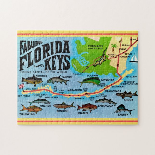 Florida Keys 11x14 Fisk Pussel (Horisontell)