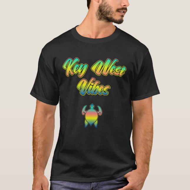 Florida Keys Turtle Vibes  The Conch Republic of K T Shirt (Framsida)