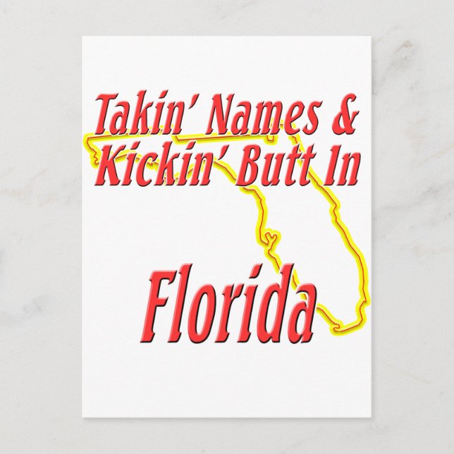 Florida - Kickin' Butt Vykort (Framsida)