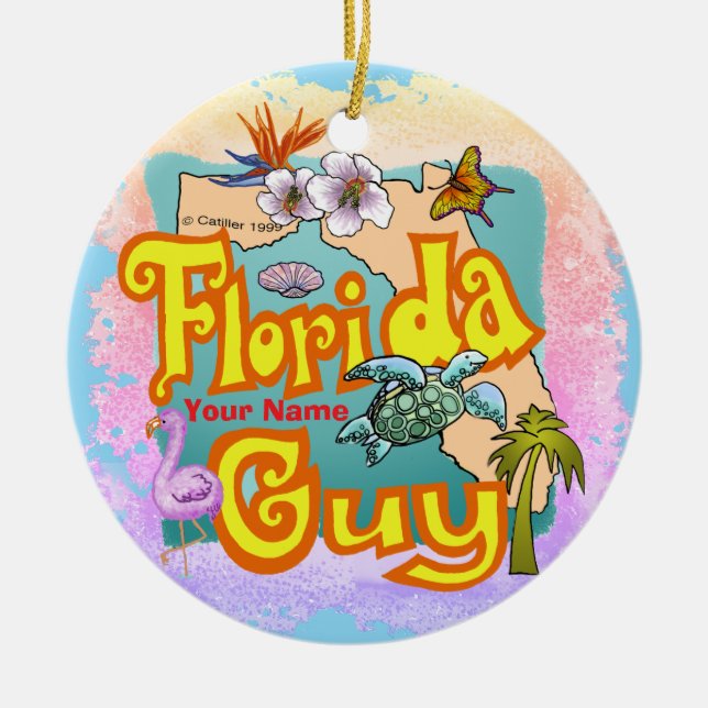 Florida Killen  Julgransprydnad Keramik (Framsidan)