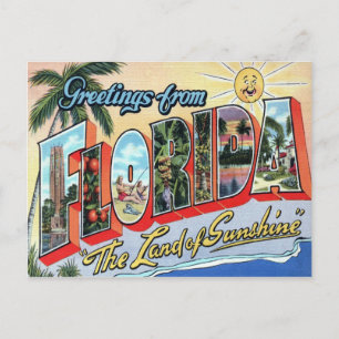 Florida Large Brev vycard Vykort