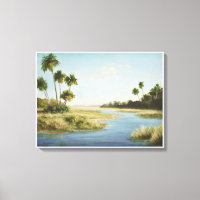 Florida Ligcape Painting Print - våtmarker