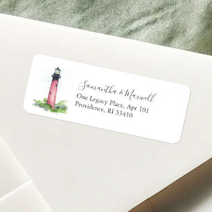 Florida Lighthouse Bröllop Returetiketter Returadress Etikett