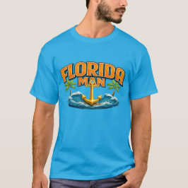 Florida Man | Grafiskt tryck nautiskt ankare stran T Shirt