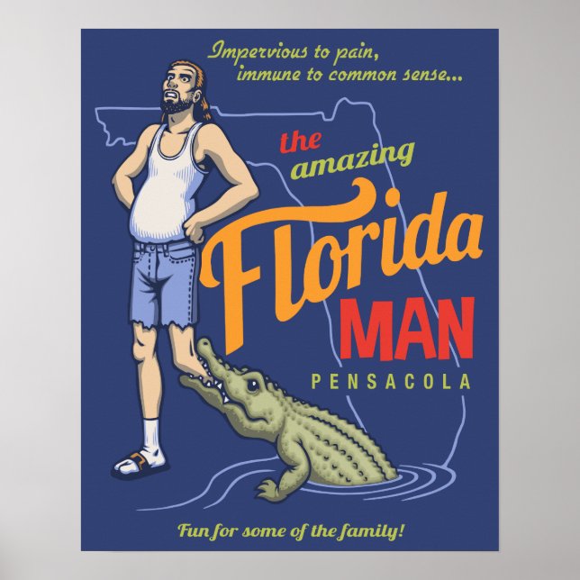 Florida Man Poster (Framsidan)