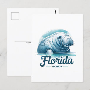 Florida, Manatee, vykort för postpassage