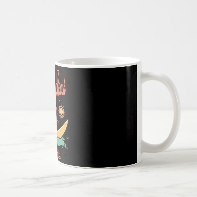 Florida Melbourne Beach Fl Surfare Surfing Fiske  Kaffemugg (Höger)