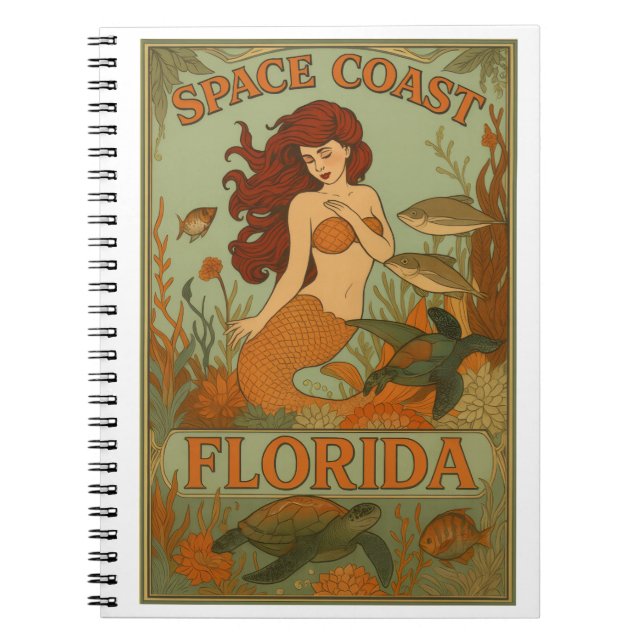 Florida Mermaid  Anteckningsbok (Framsidan)