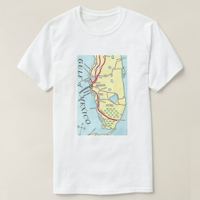Florida Mexikanska golfen T Shirt (Design framsida)