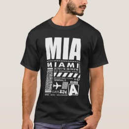 Florida MIA Miami Airport T Shirt