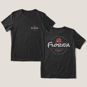 Florida Miami Beach Retro Solnedgång Palm Tropisk T Shirt