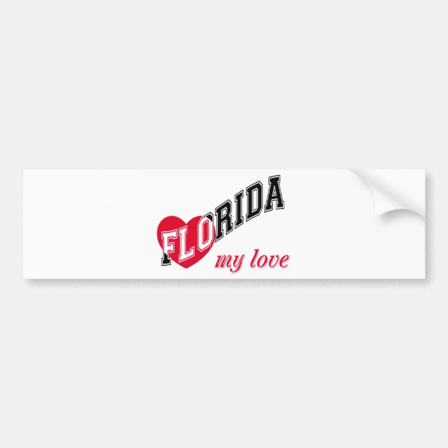Florida my kärlek bildekal (Framsidan)