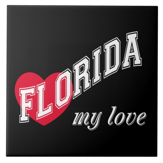 Florida my kärlek kakelplatta (Framsidan)
