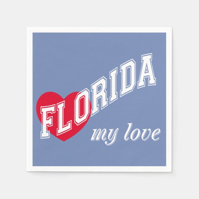 Florida my kärlek pappersservett (Framsidan)