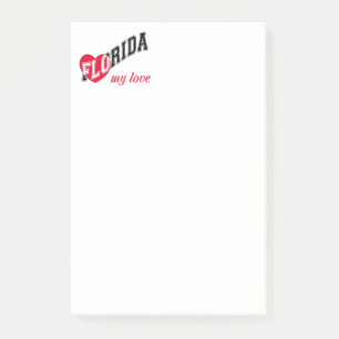 Florida my kärlek post-it block