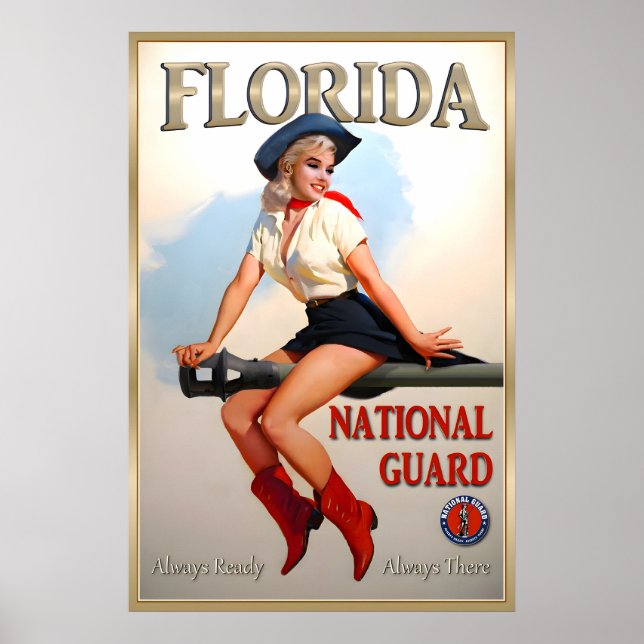 Florida National Guard Marilyn Monroe Pin U Poster (Framsidan)