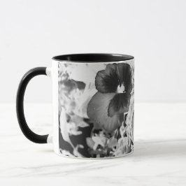 Florida Nature Photo Artistic Monochrome Pansy Mugg