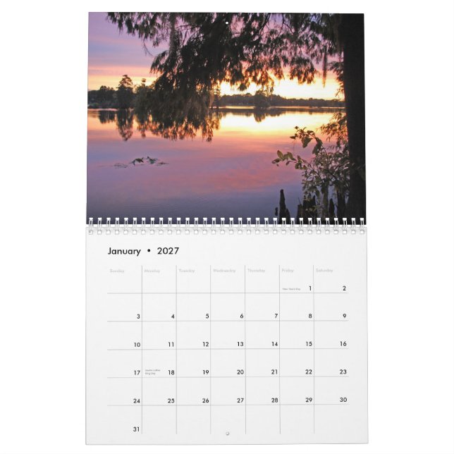 Florida naturkalender 2009 kalender (Jan 2027)