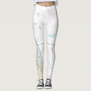 Florida Nautical   Stuart Florida   Treasure Kuste Leggings