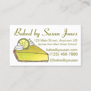 Florida Nyckel Lime Paj Bakery bakat av konditorCh Visitkort