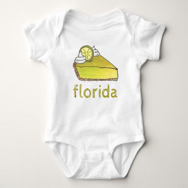 Florida Nyckel Lime Paj Segce Dessert Foodie Gift T Shirt (Framsida)