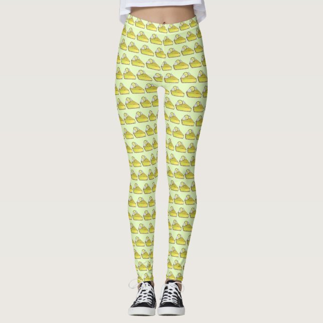 Florida Nyckel Lime Paj Segce Slices Dessert Foodi Leggings (Framsida)