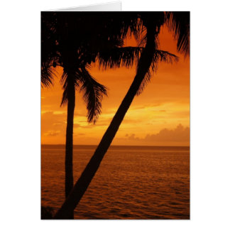 Florida Nyckel Sunset Hälsningskort