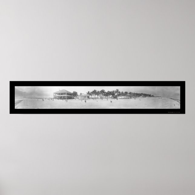 Florida Nycklar Fishing LG Photo 1912 Poster (Framsidan)