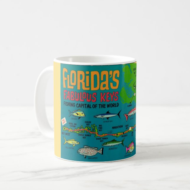 Florida Nycklar Fishing Mugg (Framsida vänster)