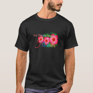 Florida Nycklar Florida Tropical Flowers Family V T Shirt