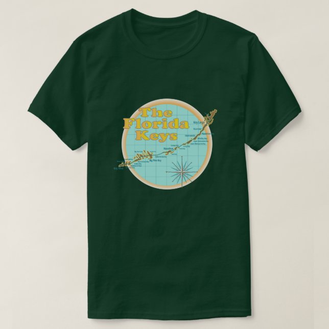 Florida Nycklar karta T Shirt (Design framsida)