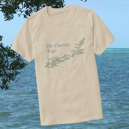 Florida Nycklar Karta T-shirt