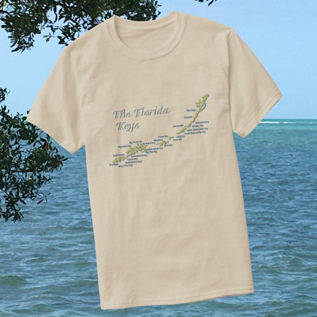Florida Nycklar Karta T-shirt (Skapare uppladdad)