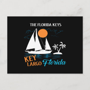 Florida nycklar nyckel largo florida-segelcitat vykort
