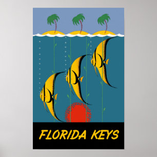 Florida nycklar reser affischen poster