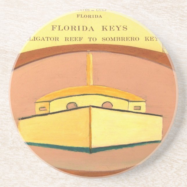 Florida Nycklar Sailboat Underlägg (Framsidan)